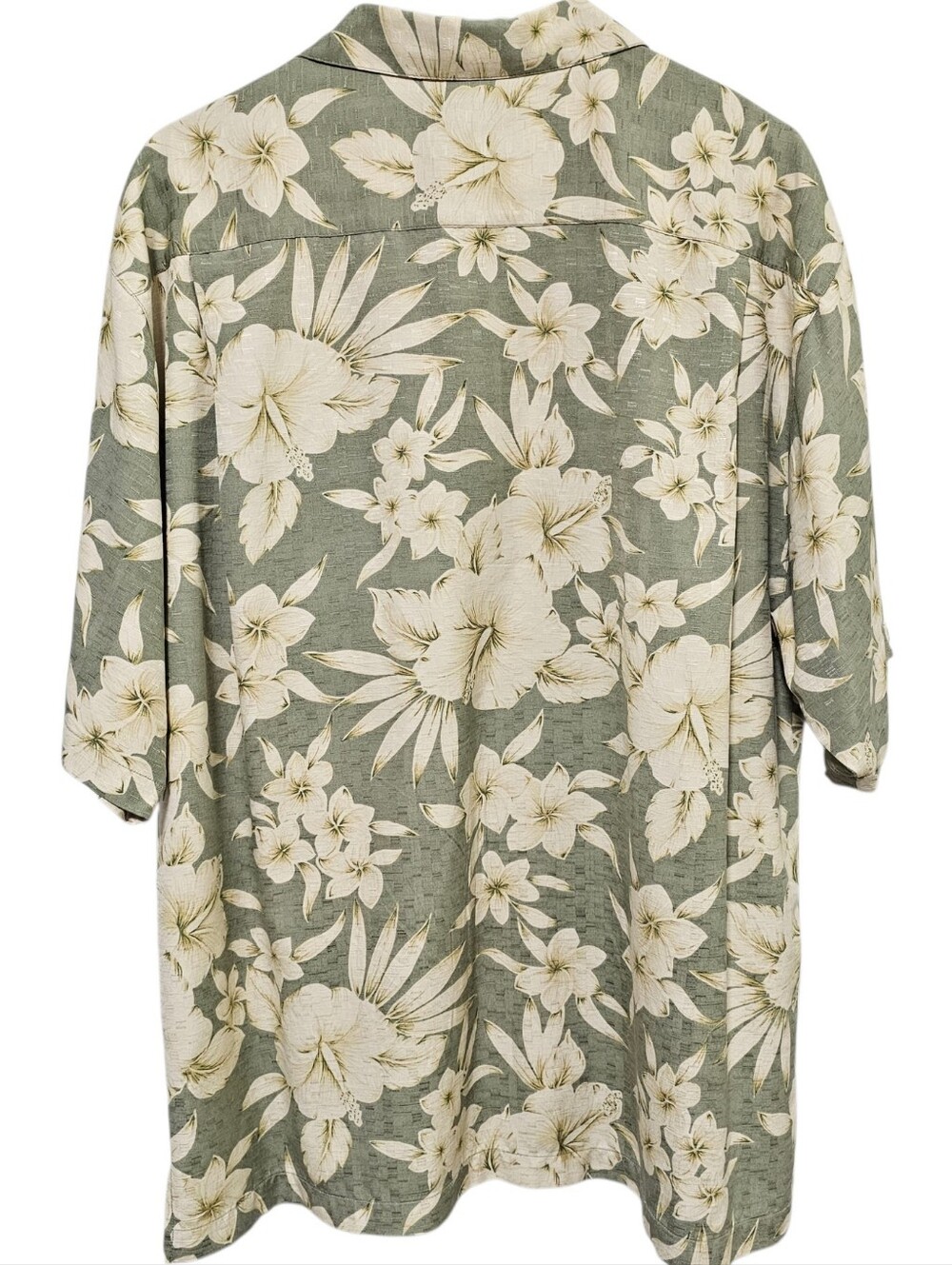 Tommy Bahama Men's 100% Silk Hawaiian Print Short Sleeve Button Down Size L - Picture 5 of 5